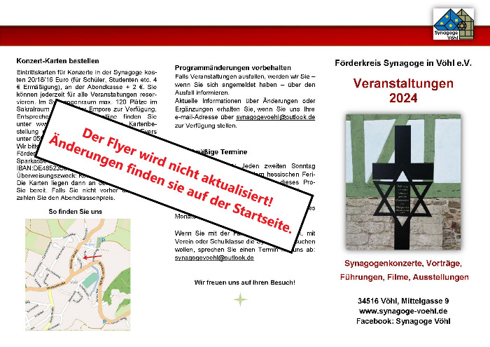 Flyer 2024 Vorderseite