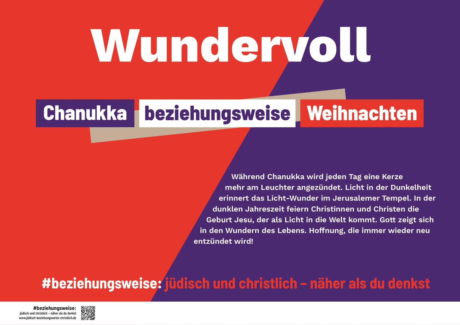 Plakat der Kampagne: jüdisch-christlich