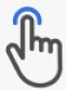 Finger drückt Button