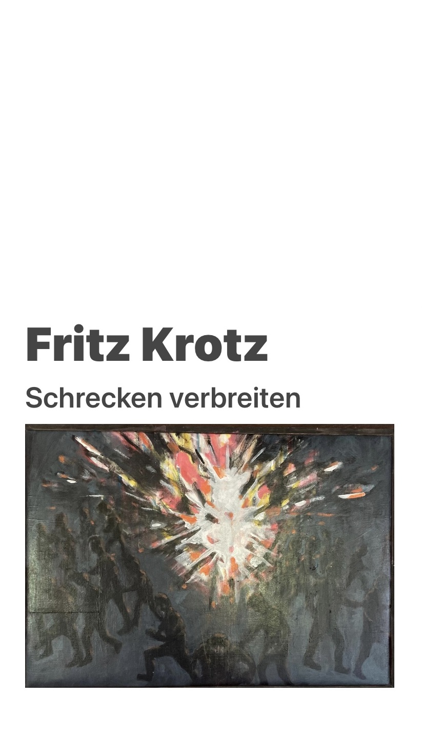 Tafelbild von F.Krotz