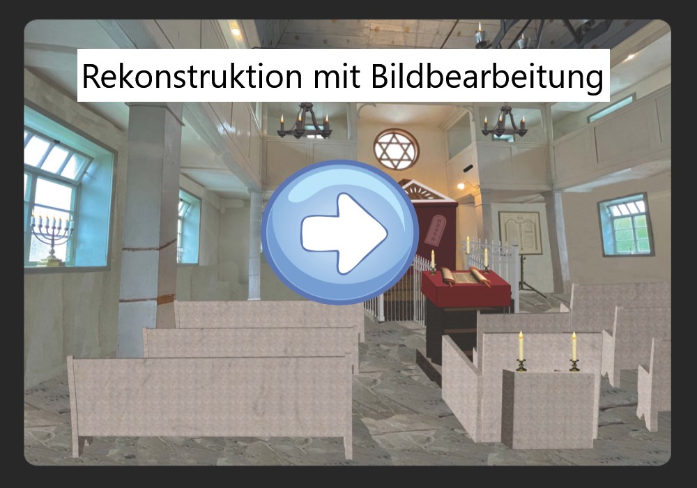 Zur rekonstruierten Inneneinrichtung