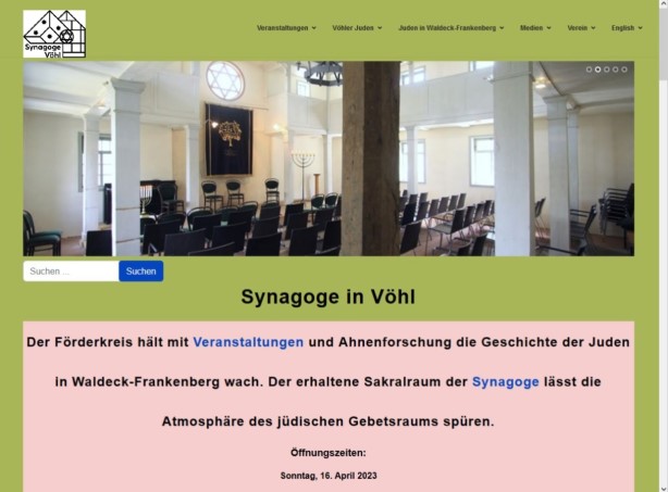 Screenshot der Website