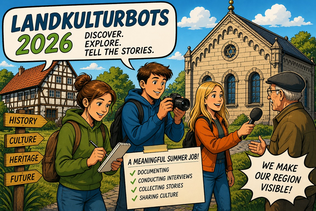 jugendliche interviewen einen Herren